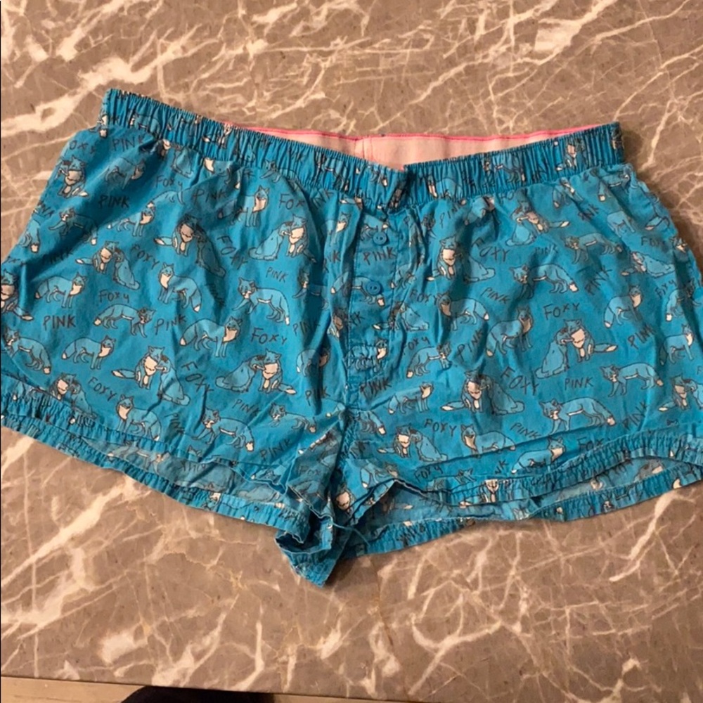 Pink sleep shorts